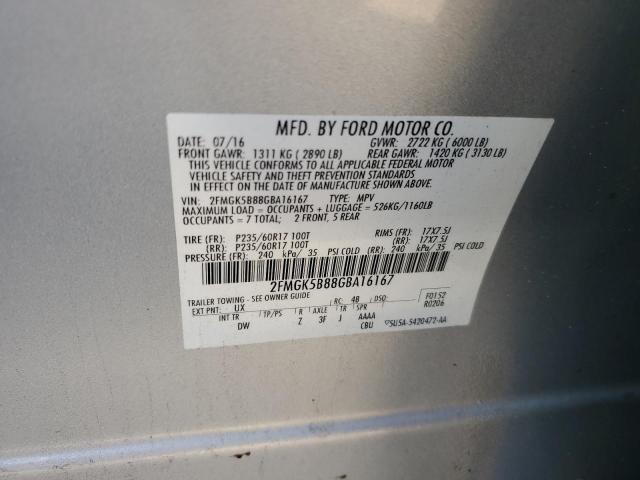 Photo 13 VIN: 2FMGK5B88GBA16167 - FORD FLEX 