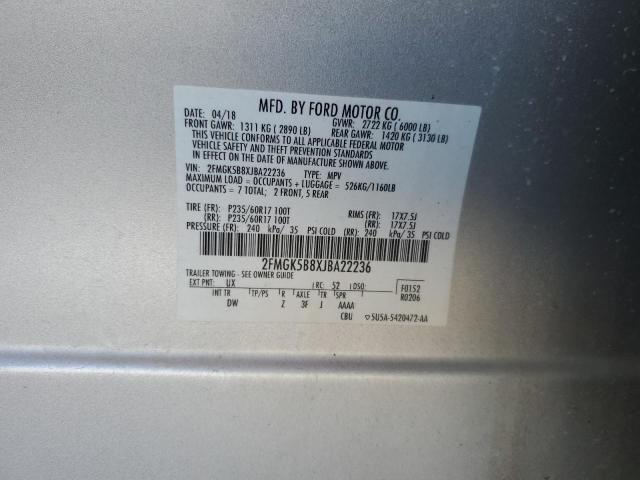 Photo 11 VIN: 2FMGK5B8XJBA22236 - FORD FLEX SE 