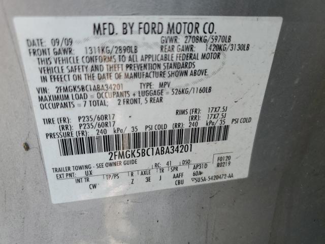 Photo 12 VIN: 2FMGK5BC1ABA34201 - FORD FLEX 