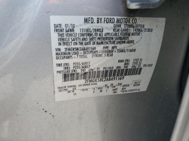 Photo 12 VIN: 2FMGK5BC2ABA91569 - FORD FLEX 