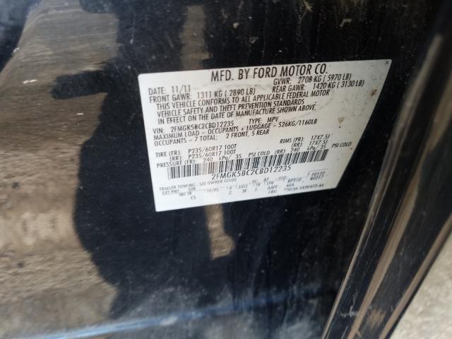 Photo 9 VIN: 2FMGK5BC2CBD12235 - FORD FLEX SE 