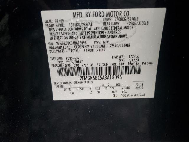 Photo 13 VIN: 2FMGK5BC5ABA18096 - FORD FLEX 