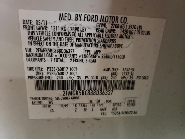 Photo 12 VIN: 2FMGK5BC8BBD36327 - FORD FLEX 