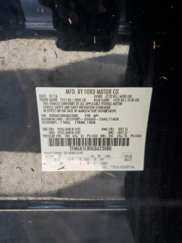 Photo 13 VIN: 2FMGK5C80GBA23080 - FORD FLEX SEL 