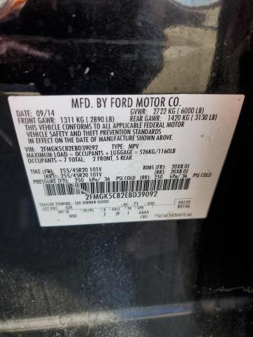 Photo 12 VIN: 2FMGK5C82EBD39092 - FORD FLEX SEL 