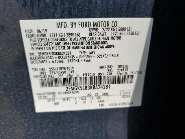 Photo 13 VIN: 2FMGK5C83KBA24281 - FORD FLEX 