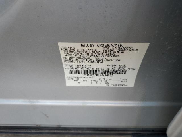 Photo 13 VIN: 2FMGK5C88GBA10027 - FORD FLEX SEL 