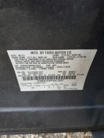 Photo 12 VIN: 2FMGK5C89FBA12027 - FORD FLEX 