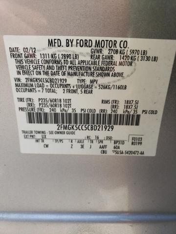 Photo 12 VIN: 2FMGK5CC5CBD21929 - FORD FLEX 