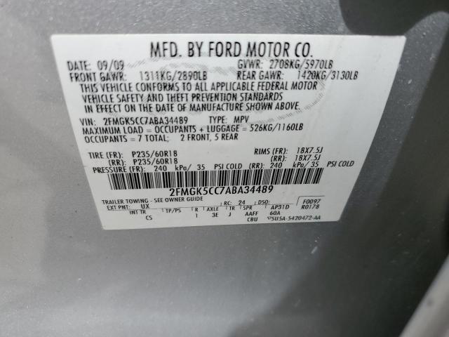 Photo 13 VIN: 2FMGK5CC7ABA34489 - FORD FLEX 