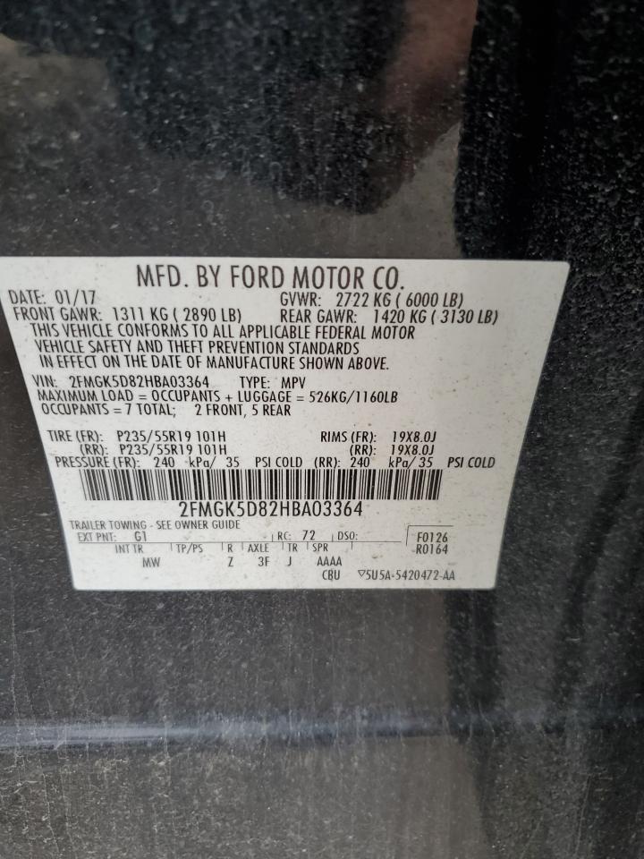 Photo 13 VIN: 2FMGK5D82HBA03364 - FORD FLEX 