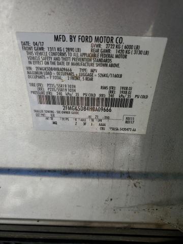 Photo 12 VIN: 2FMGK5D84HBA09666 - FORD FLEX LIMIT 