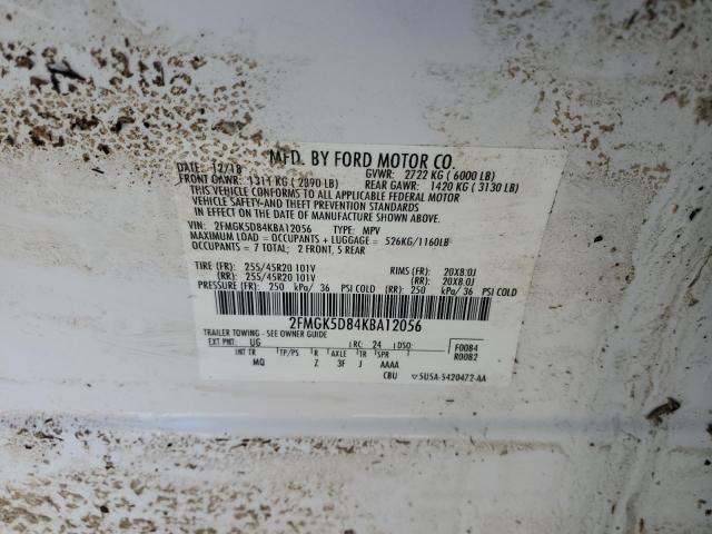 Photo 13 VIN: 2FMGK5D84KBA12056 - FORD FLEX LIMIT 