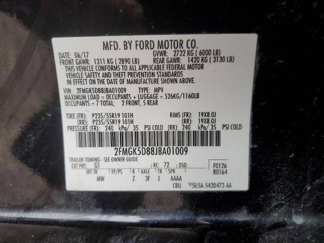 Photo 12 VIN: 2FMGK5D88JBA01009 - FORD FLEX 