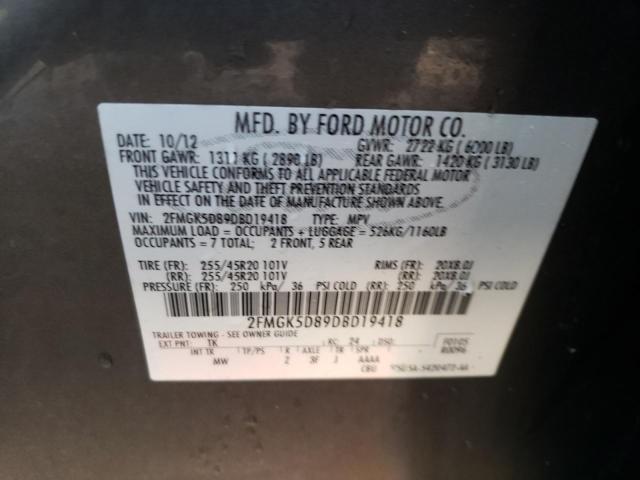 Photo 13 VIN: 2FMGK5D89DBD19418 - FORD FLEX LIMIT 