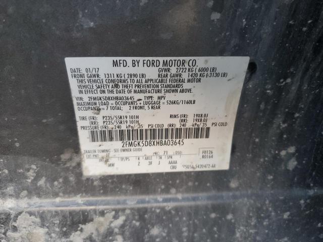 Photo 13 VIN: 2FMGK5D8XHBA03645 - FORD FLEX LIMIT 