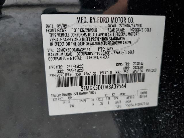 Photo 13 VIN: 2FMGK5DC0ABA39564 - FORD FLEX LIMIT 