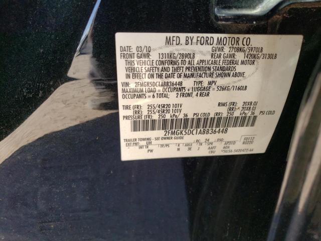 Photo 12 VIN: 2FMGK5DC1ABB36448 - FORD FLEX LIMIT 