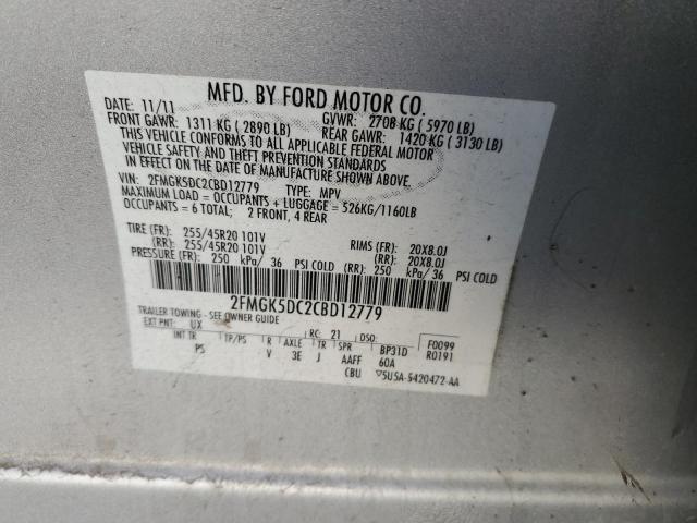 Photo 12 VIN: 2FMGK5DC2CBD12779 - FORD FLEX 