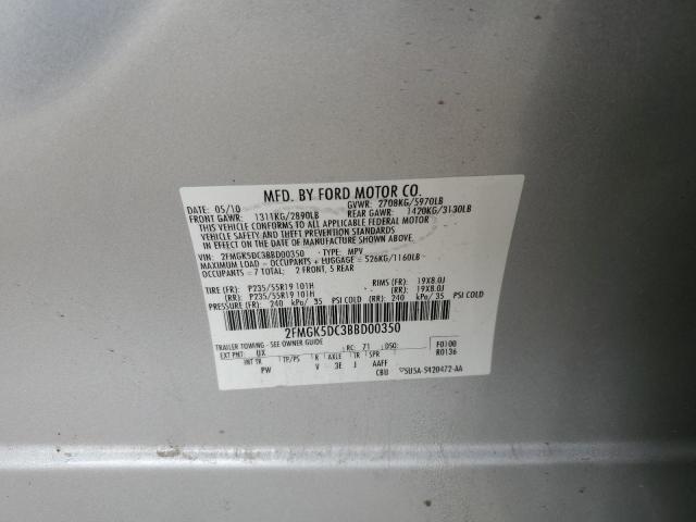 Photo 11 VIN: 2FMGK5DC3BBD00350 - FORD FLEX LIMIT 