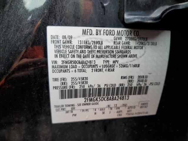 Photo 12 VIN: 2FMGK5DC8ABA24813 - FORD FLEX LIMIT 