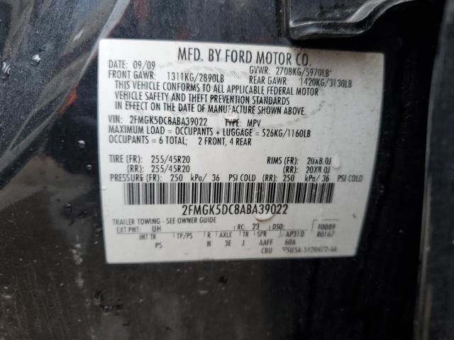 Photo 12 VIN: 2FMGK5DC8ABA39022 - FORD FLEX 