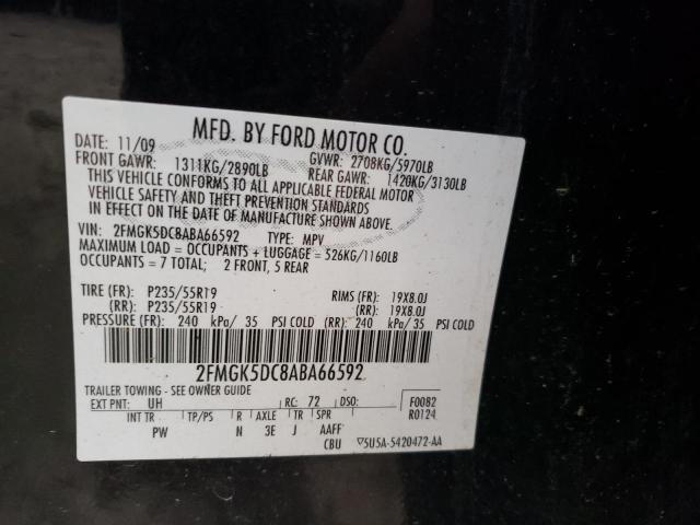 Photo 12 VIN: 2FMGK5DC8ABA66592 - FORD FLEX LIMIT 