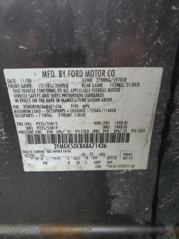 Photo 12 VIN: 2FMGK5DC8ABA71436 - FORD FLEX LIMIT 