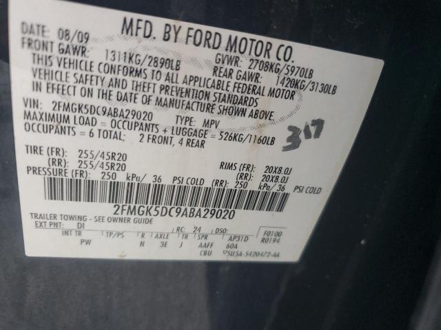 Photo 13 VIN: 2FMGK5DC9ABA29020 - FORD FLEX LIMIT 