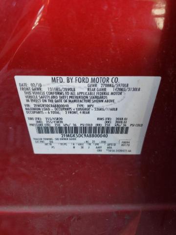 Photo 12 VIN: 2FMGK5DC9ABB00040 - FORD FLEX LIMIT 