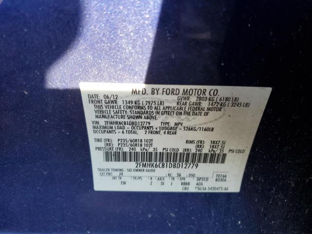 Photo 12 VIN: 2FMHK6C81DBD12779 - FORD FLEX 