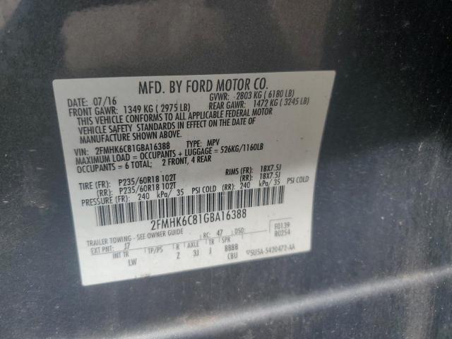 Photo 12 VIN: 2FMHK6C81GBA16388 - FORD FLEX 