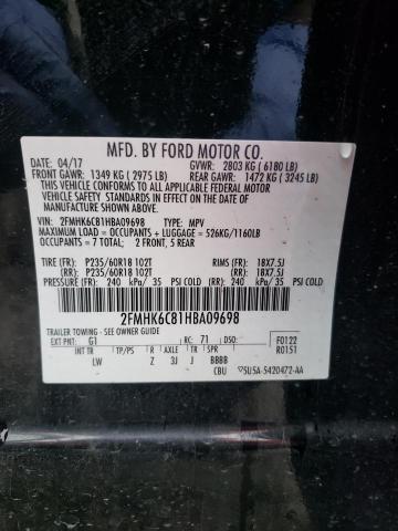 Photo 12 VIN: 2FMHK6C81HBA09698 - FORD FLEX SEL 