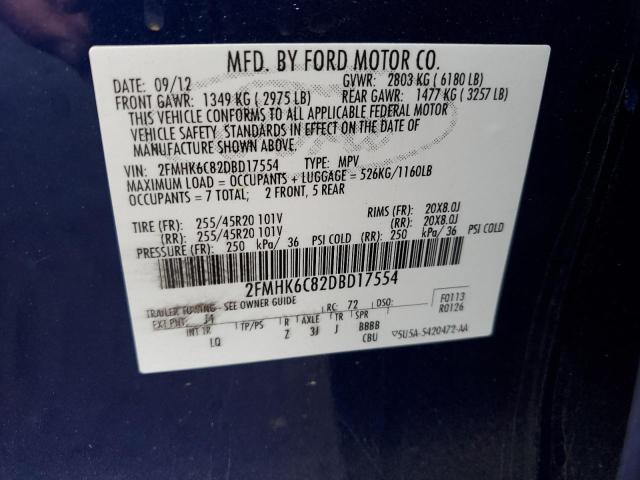 Photo 13 VIN: 2FMHK6C82DBD17554 - FORD FLEX 