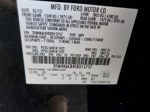 Photo 13 VIN: 2FMHK6C84EBD15757 - FORD FLEX 