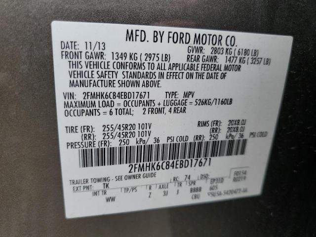 Photo 13 VIN: 2FMHK6C84EBD17671 - FORD FLEX 