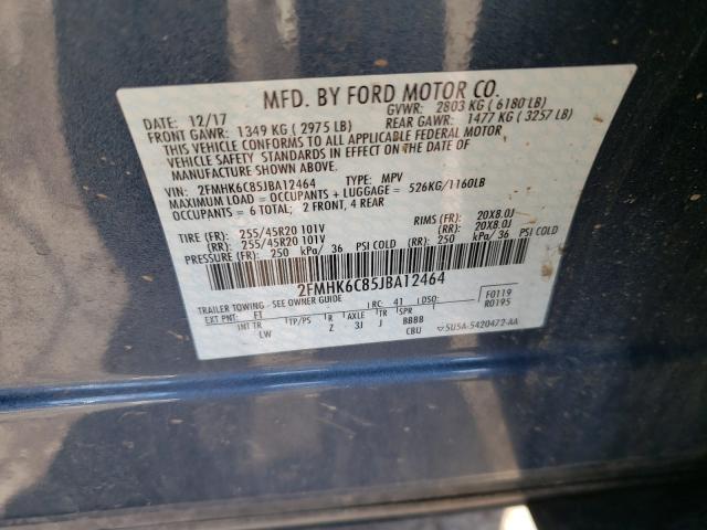 Photo 9 VIN: 2FMHK6C85JBA12464 - FORD FLEX 