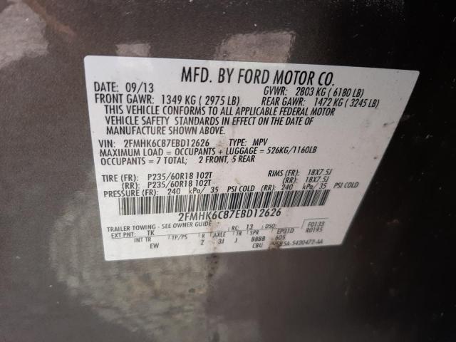 Photo 13 VIN: 2FMHK6C87EBD12626 - FORD FLEX 