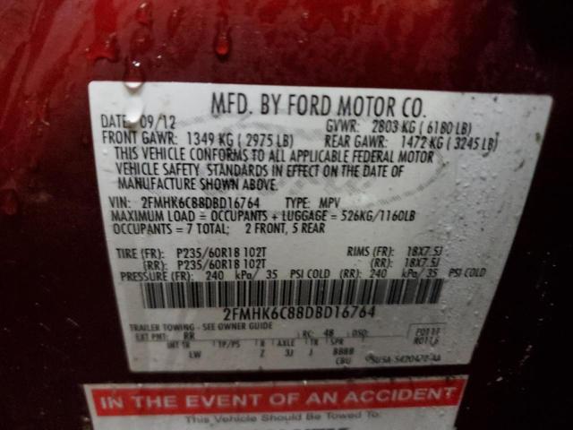 Photo 12 VIN: 2FMHK6C88DBD16764 - FORD FLEX 