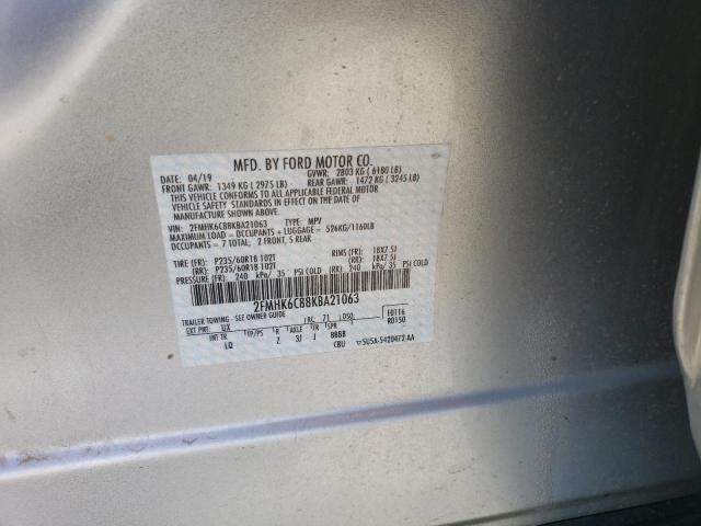 Photo 13 VIN: 2FMHK6C88KBA21063 - FORD FLEX SEL 