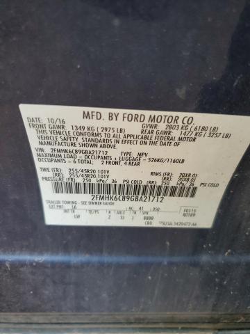 Photo 12 VIN: 2FMHK6C89GBA21712 - FORD FLEX SEL 