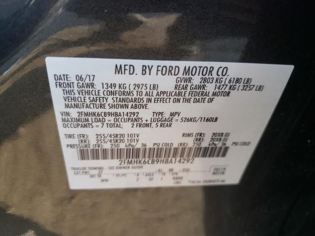 Photo 9 VIN: 2FMHK6C89HBA14292 - FORD FLEX SEL 