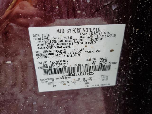 Photo 13 VIN: 2FMHK6C8XJBA15425 - FORD FLEX 