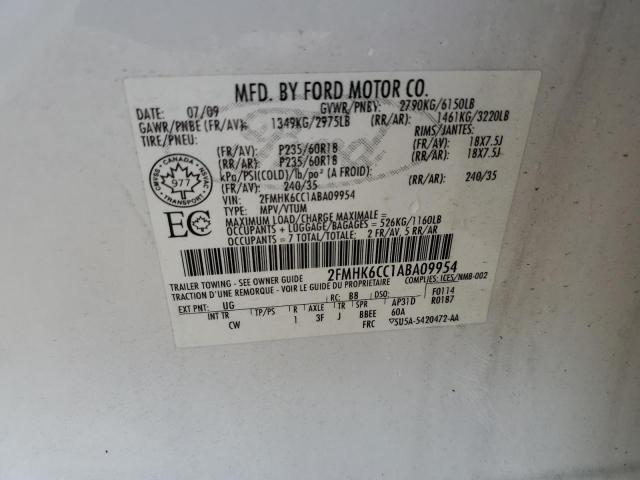 Photo 12 VIN: 2FMHK6CC1ABA09954 - FORD FLEX 