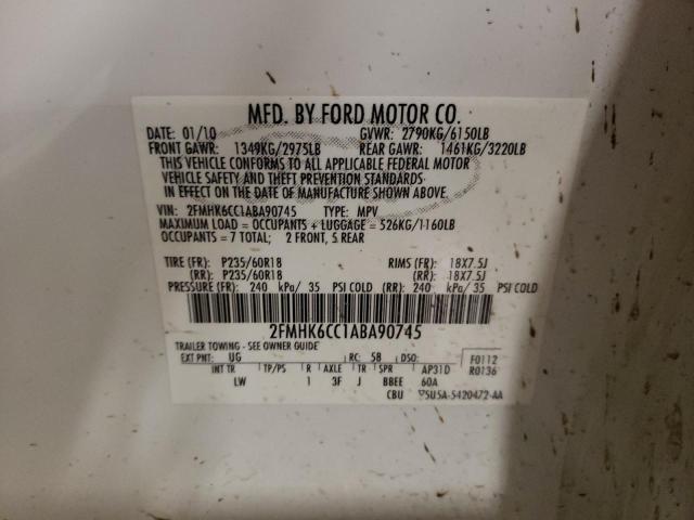 Photo 12 VIN: 2FMHK6CC1ABA90745 - FORD FLEX 