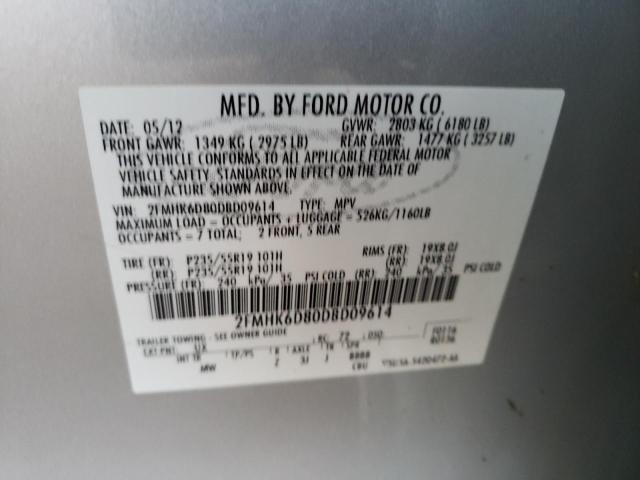 Photo 12 VIN: 2FMHK6D80DBD09614 - FORD FLEX LIMIT 