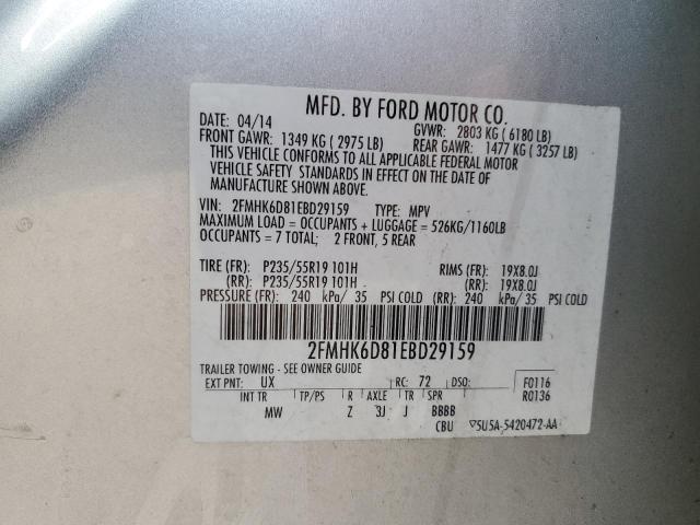 Photo 12 VIN: 2FMHK6D81EBD29159 - FORD FLEX 