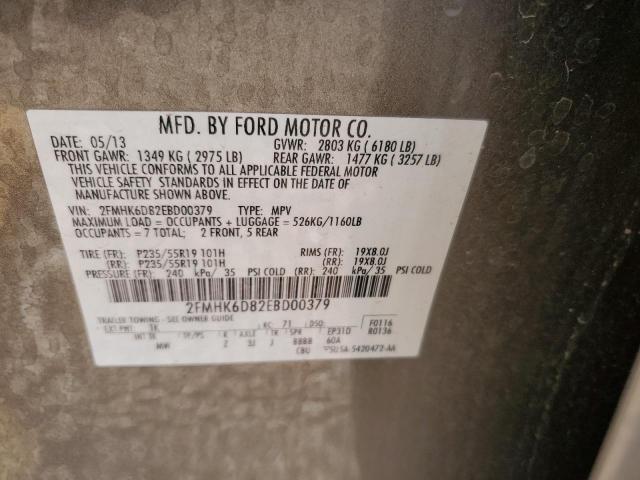 Photo 11 VIN: 2FMHK6D82EBD00379 - FORD FLEX 