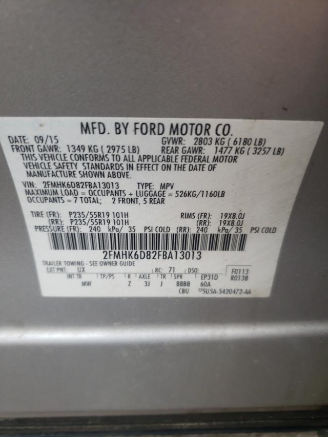 Photo 9 VIN: 2FMHK6D82FBA13013 - FORD FLEX LIMIT 