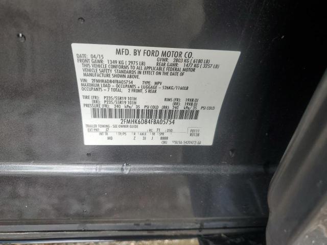 Photo 11 VIN: 2FMHK6D84FBA05754 - FORD FLEX LIMIT 